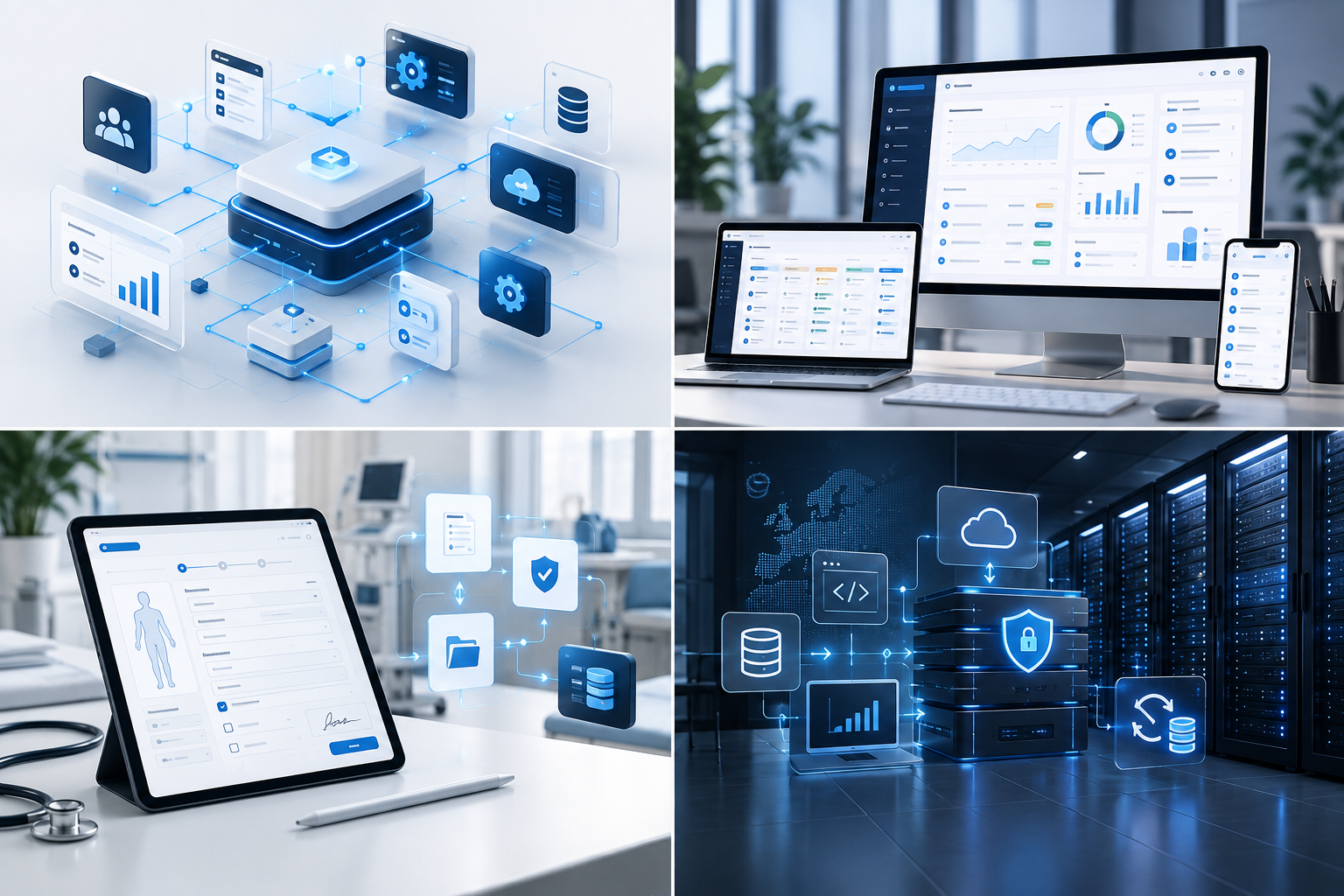 Visualisierung einer individuellen digitalen Prozessplattform